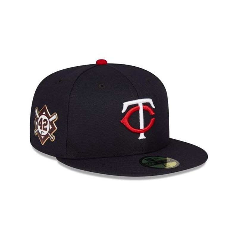 MLB Minnesota Twins Jackie Robinson Day 59Fifty Fitted (VTN7139) - Blue New Era Caps